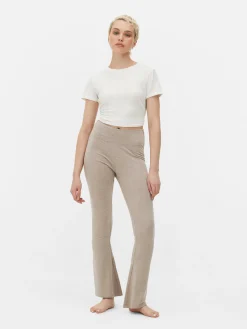 Ausgestellte Leggings Mit Hohem Bund