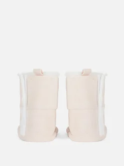 Babystiefel Mit Kunstfellbesatz