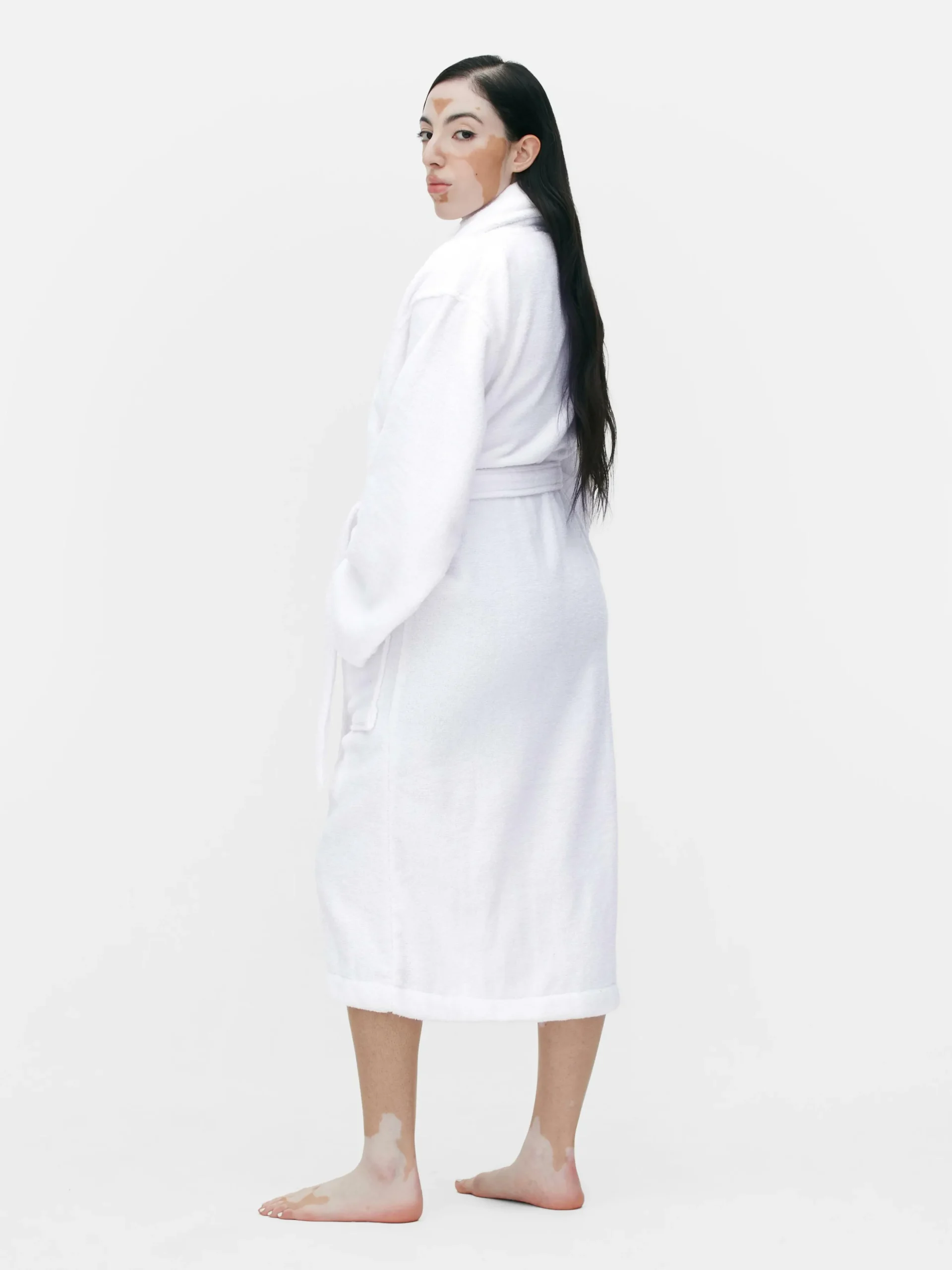 Bademantel Aus Baumwollfrottee