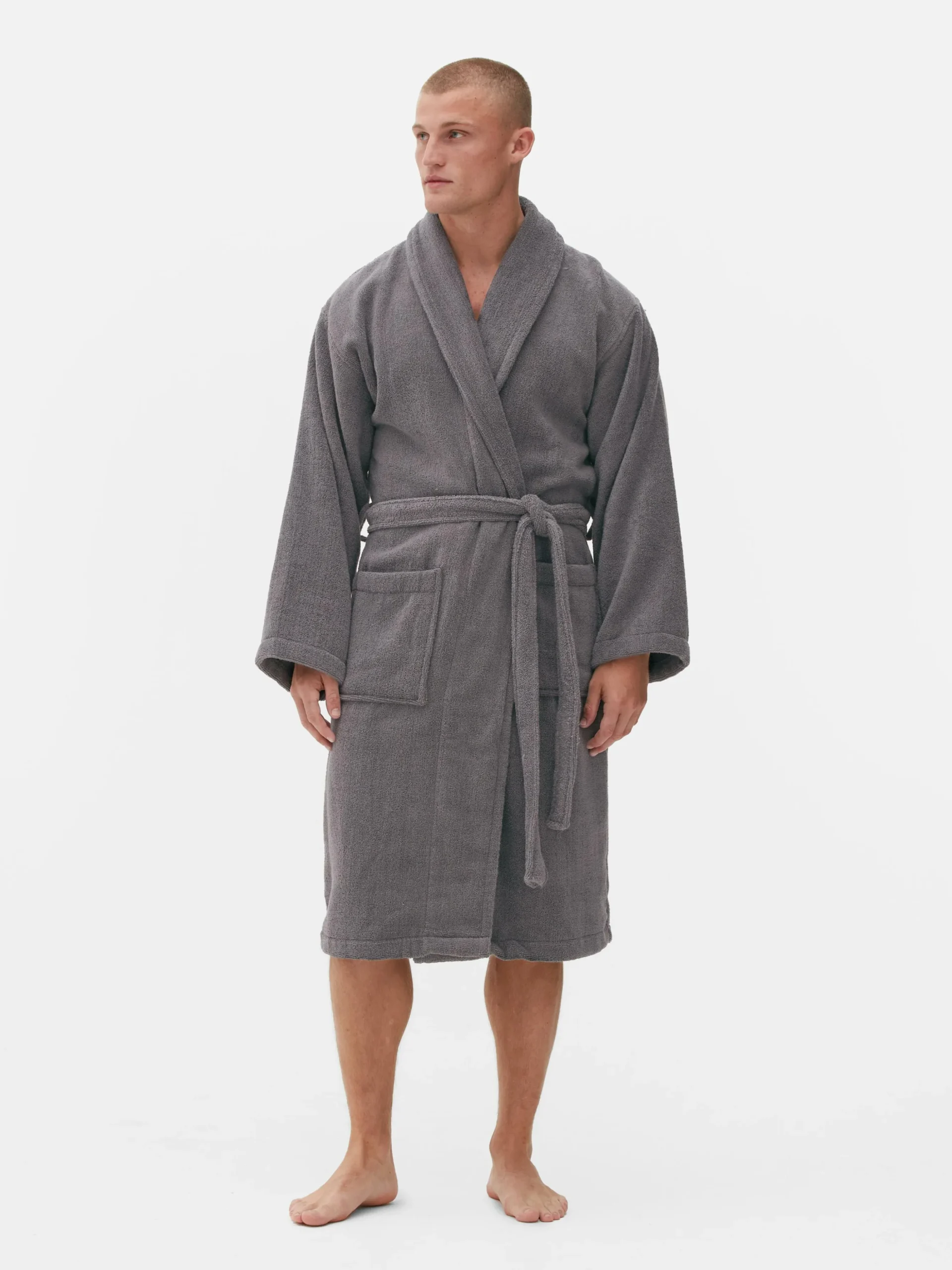 Bademantel Aus Baumwollfrottee
