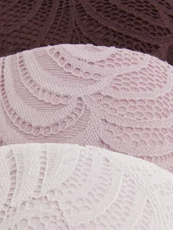 Balconette-BHs Aus Spitze, A-D, 3er-Pack