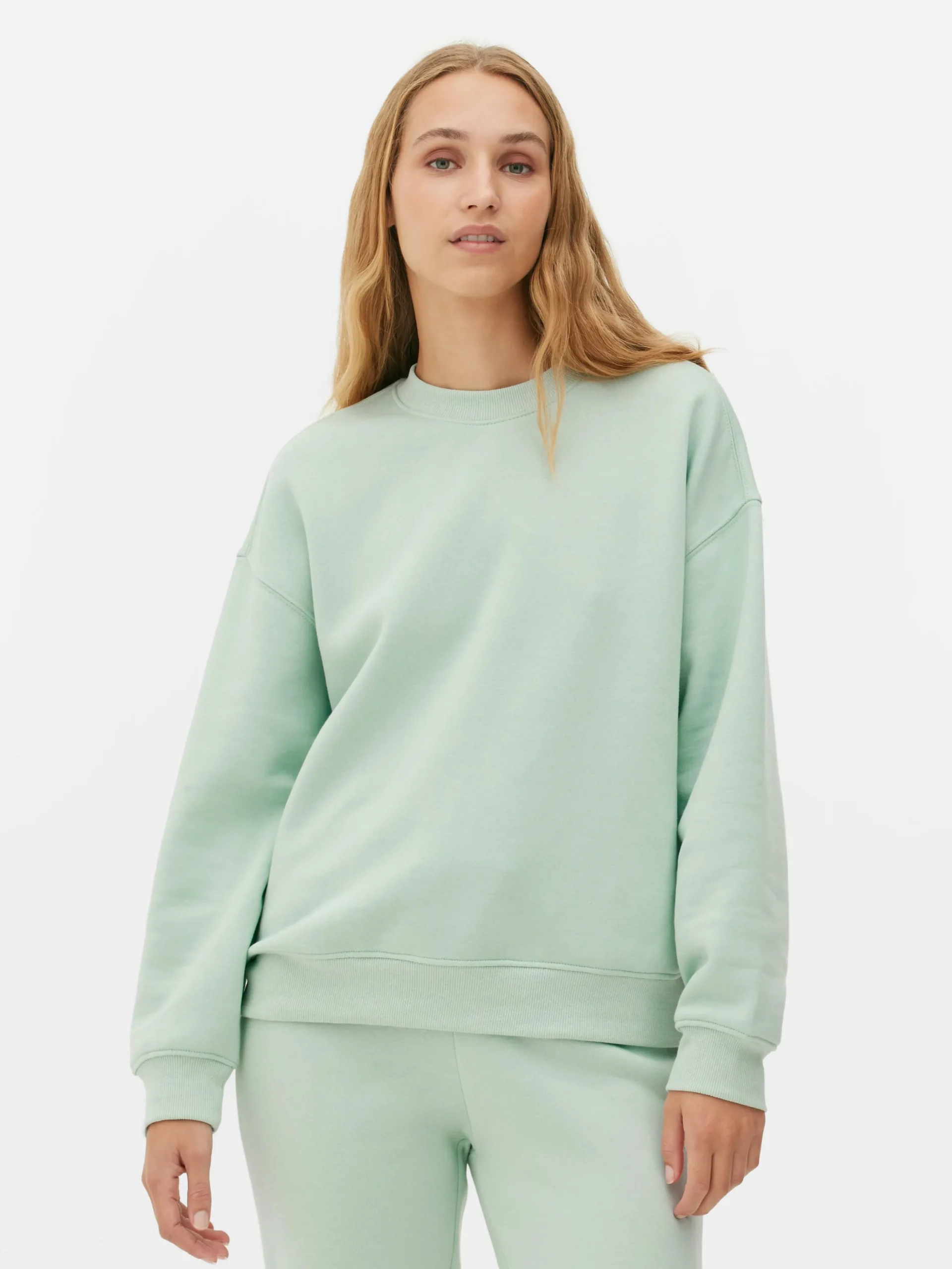 Basic-Sweatshirt Mit Rundhalsausschnitt