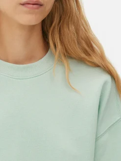 Basic-Sweatshirt Mit Rundhalsausschnitt