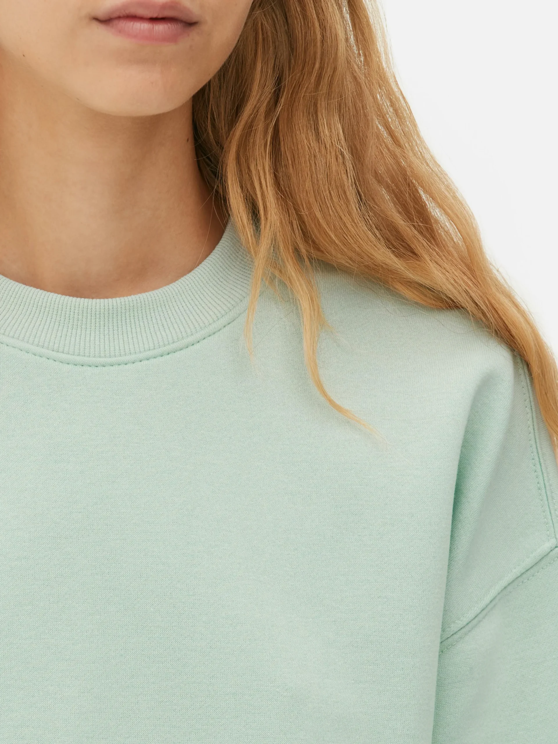 Basic-Sweatshirt Mit Rundhalsausschnitt