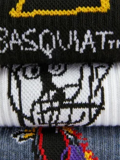 „Basquiat“ Crew-Socken, 3er-Pack