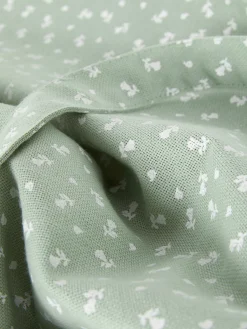 Baumwollcanvas-Tragetasche Mit Blumenmuster