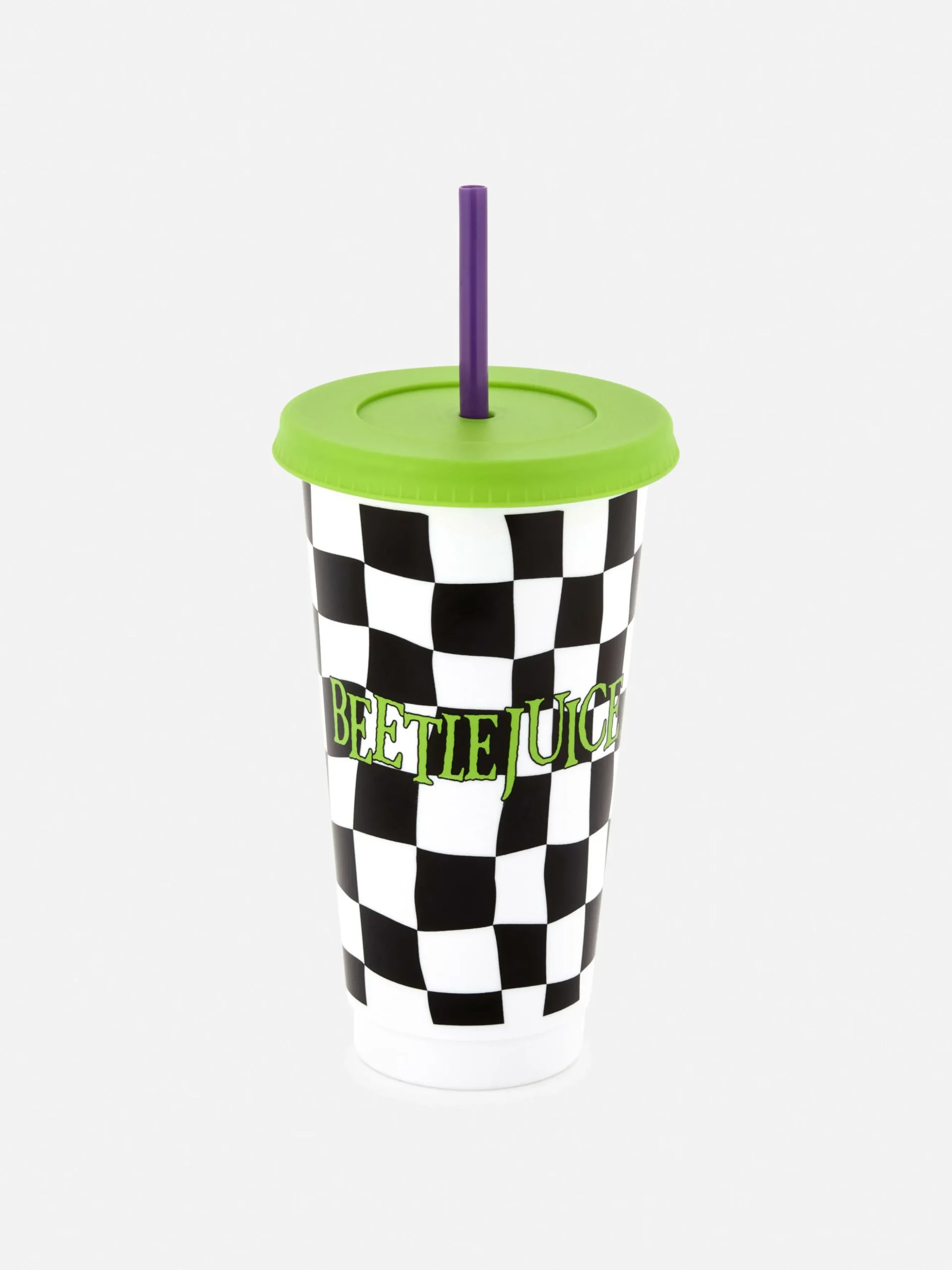 „Beetlejuice“ Becher Mit Trinkhalm