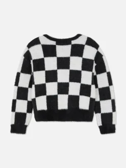 „Beetlejuice“ Pullover Mit Karomuster