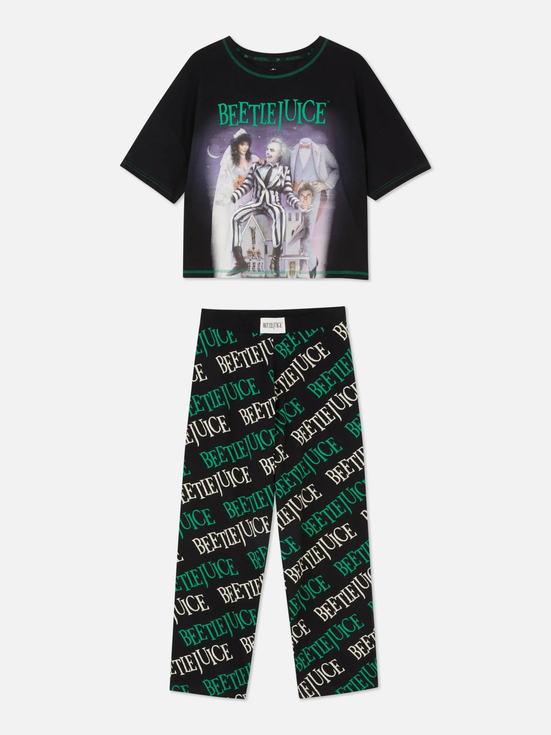 „Beetlejuice“ Schlafanzug Mit Logo