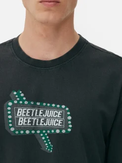 „Beetlejuice“ T-Shirt In Verwaschener Optik