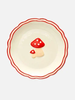 Beilagenteller Mit Pilzmotiv