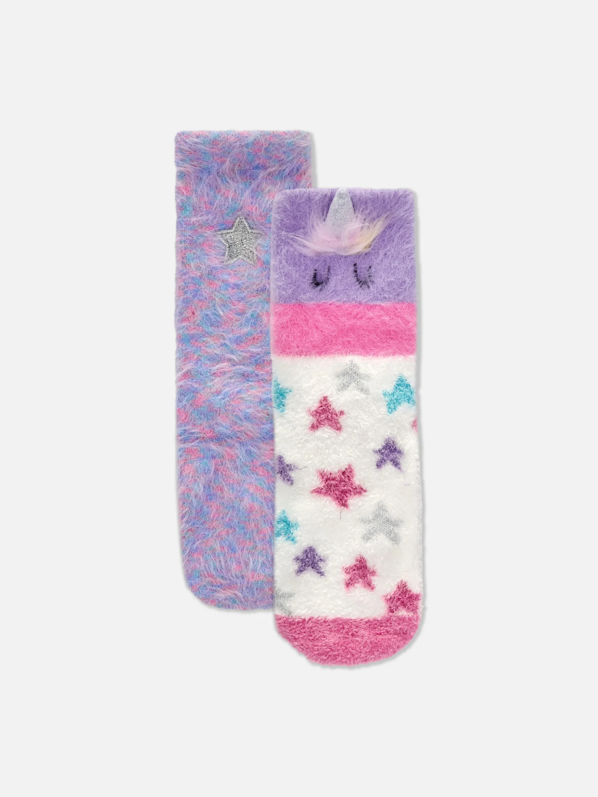 Bequeme Socken Mit Einhorn-Motiv, 2er-Pack