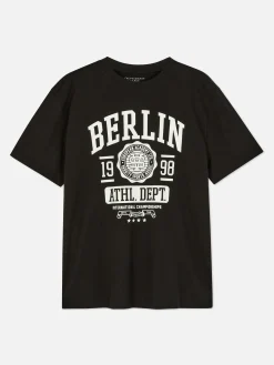 „Berlin“ T-Shirt Im College-Stil