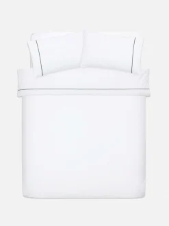 Bettwäsche Mit Kontrastpaspelierung Für Doppelbetten