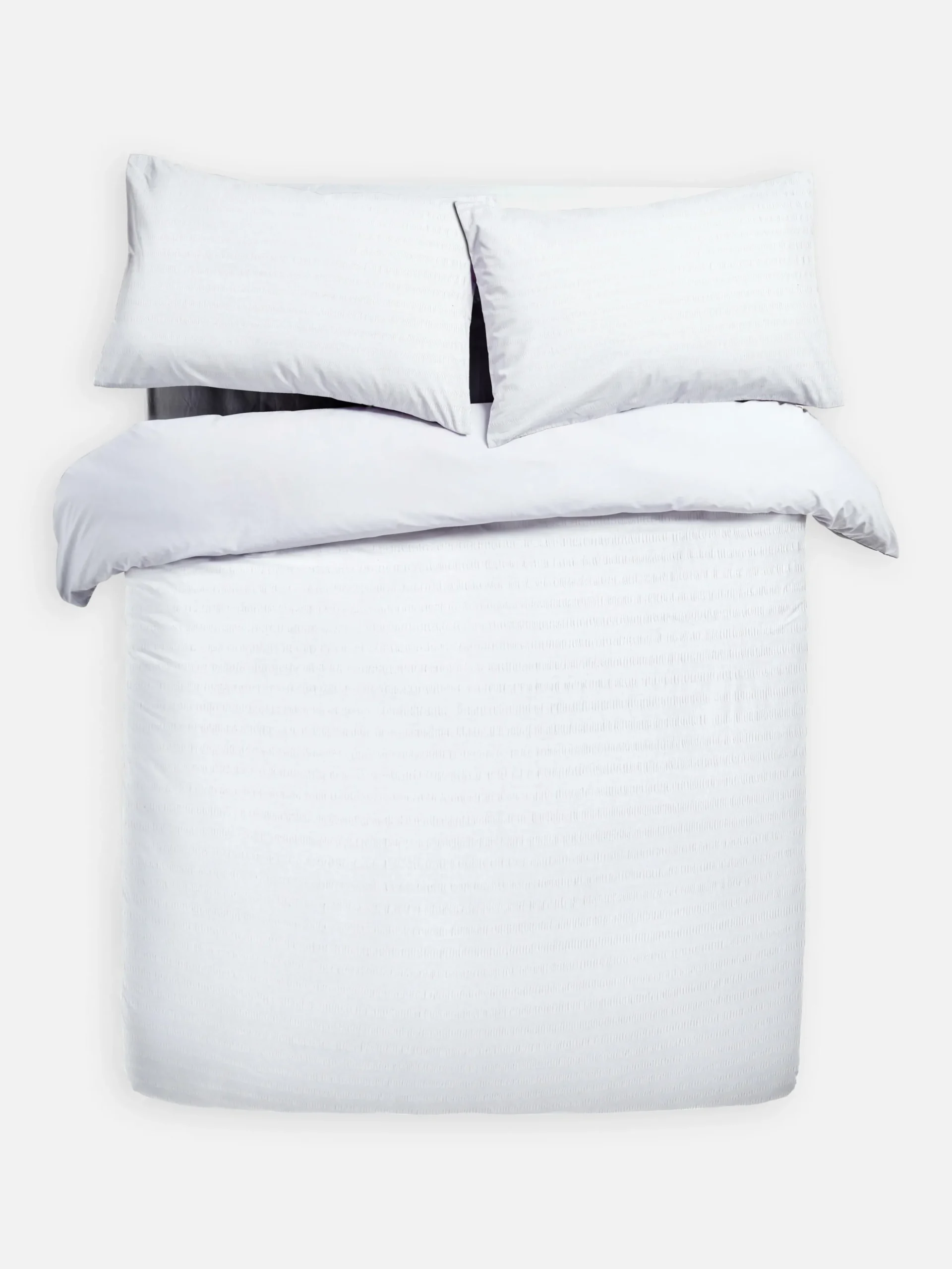 Bettwäscheset Aus Seersucker, Super-Kingsize