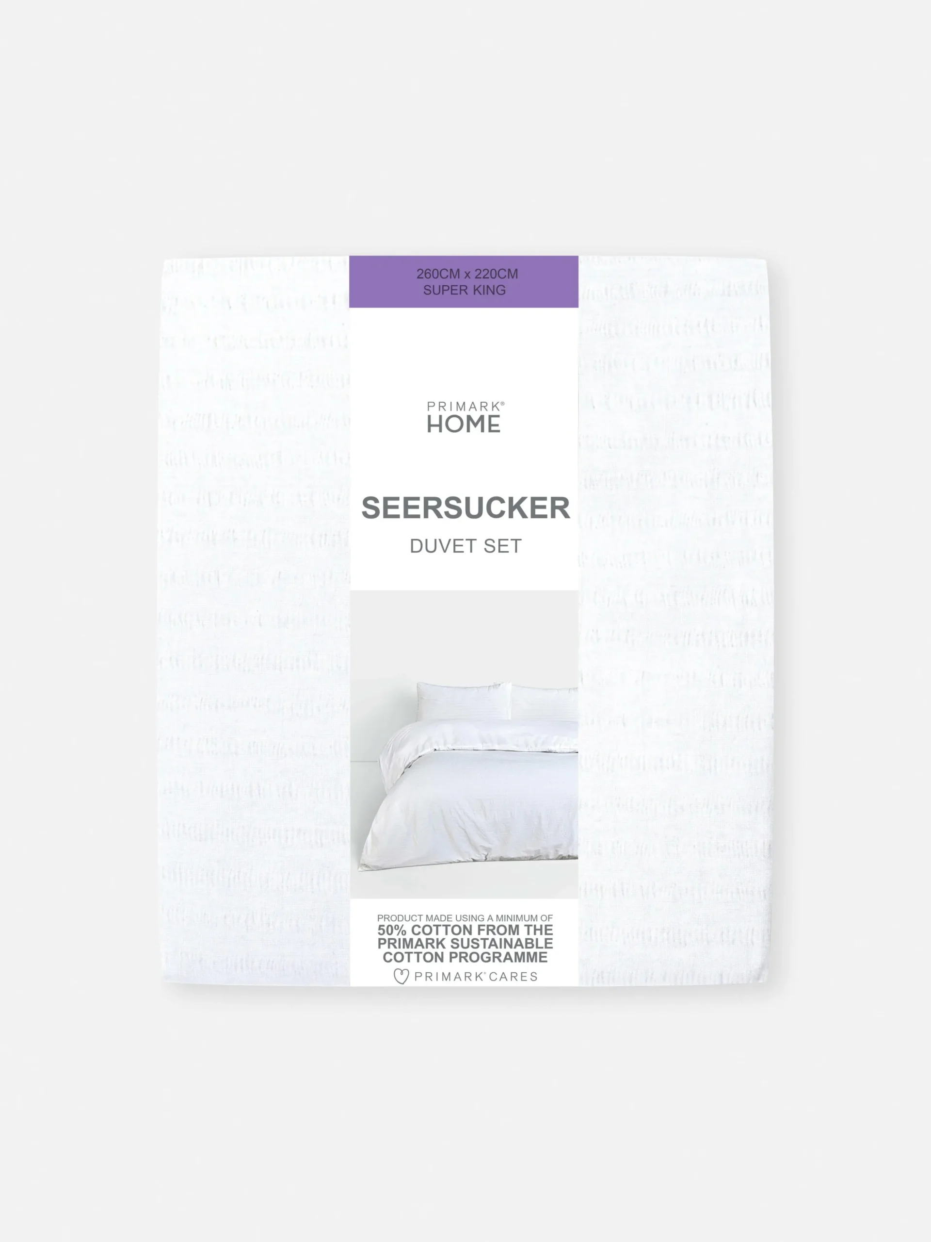 Bettwäscheset Aus Seersucker, Super-Kingsize