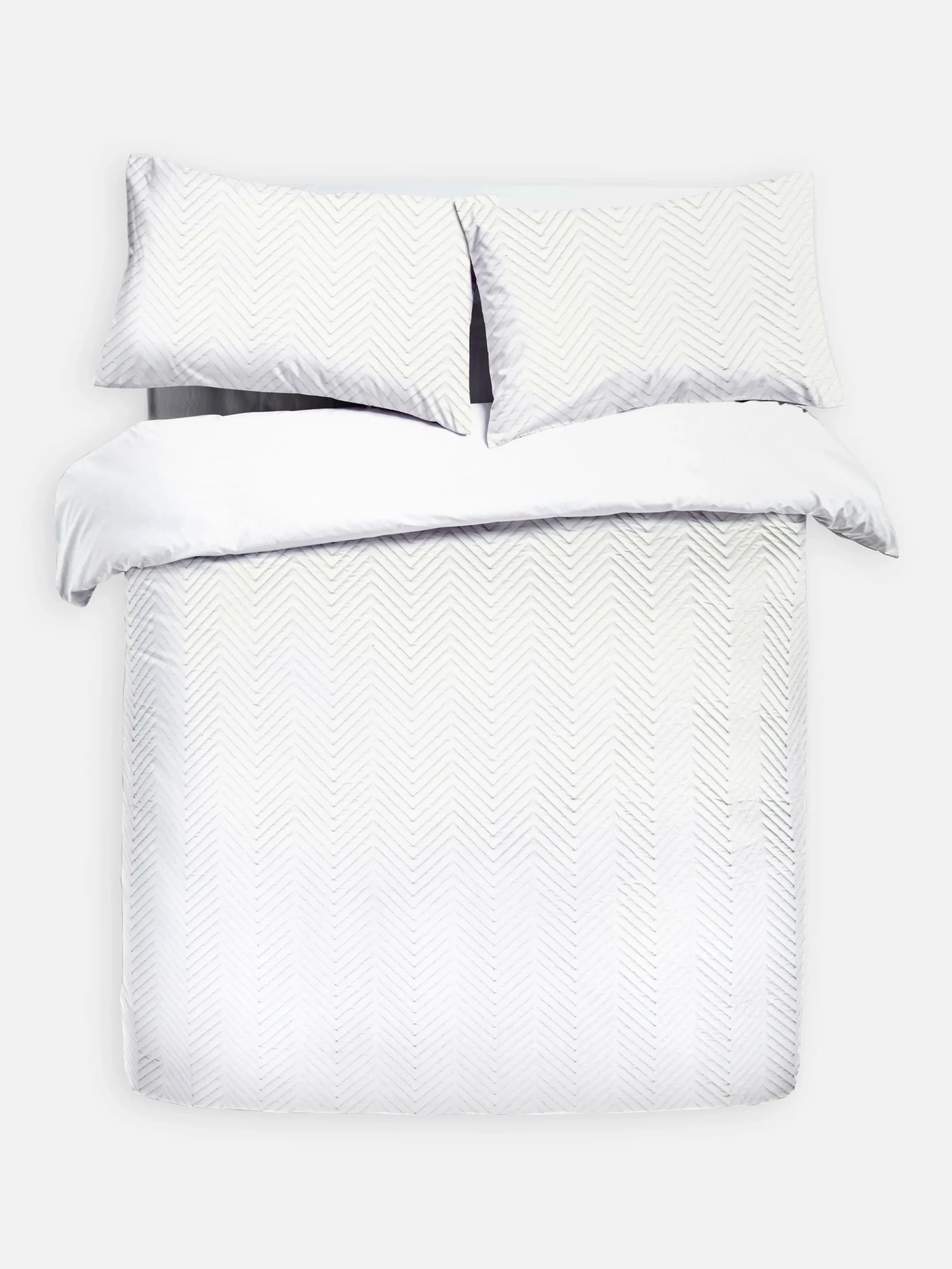 Bettwäscheset Mit Chevron-Muster, Super-Kingsize