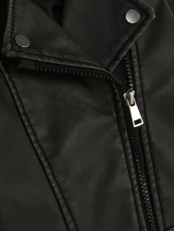 Bikerjacke Aus Kunstleder