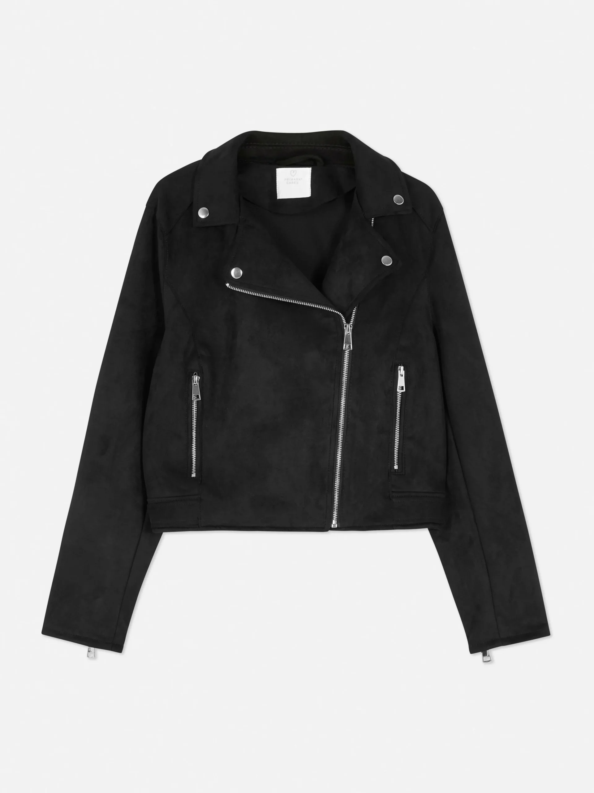 Bikerjacke In Wildleder-Optik