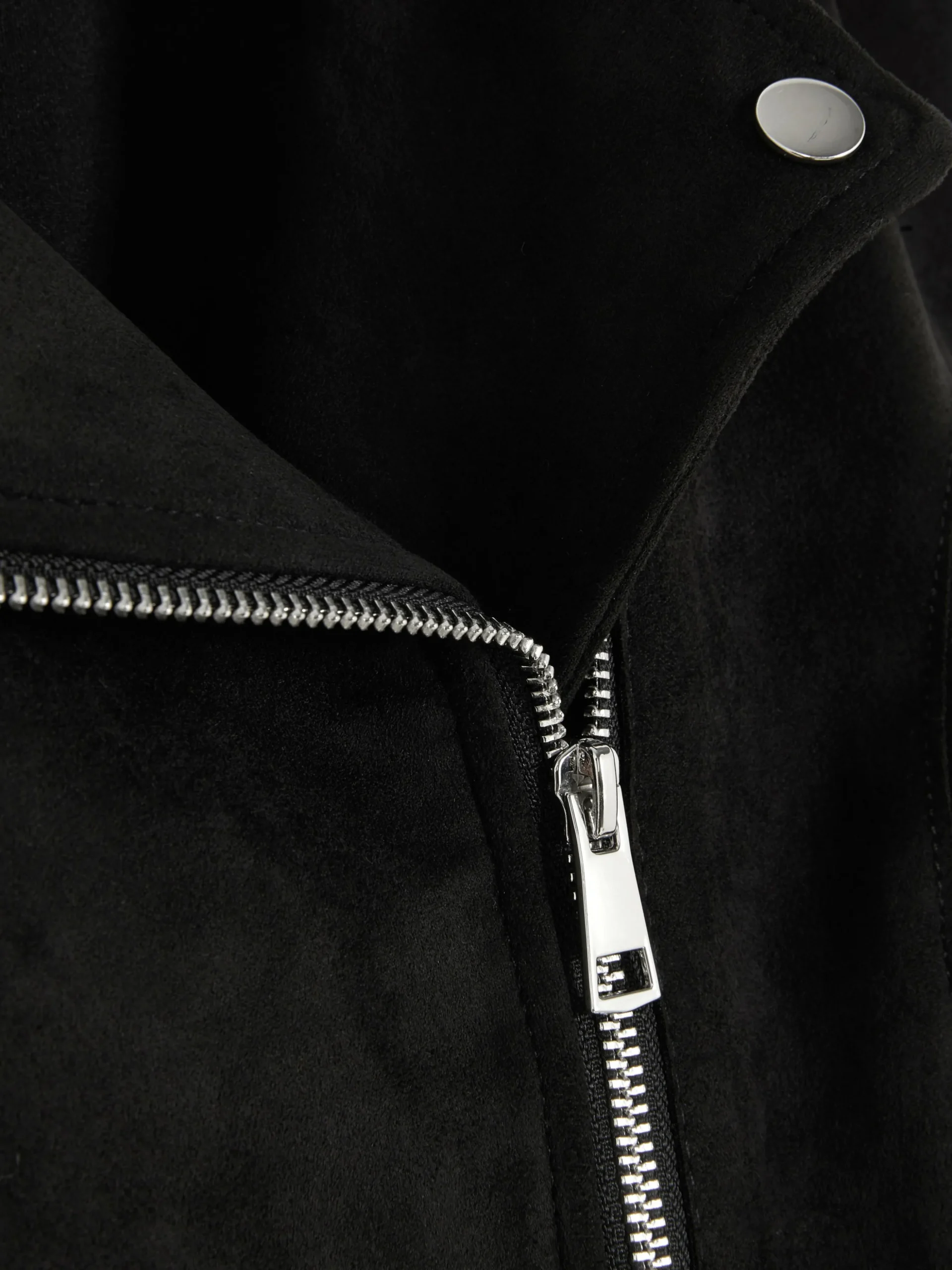 Bikerjacke In Wildleder-Optik