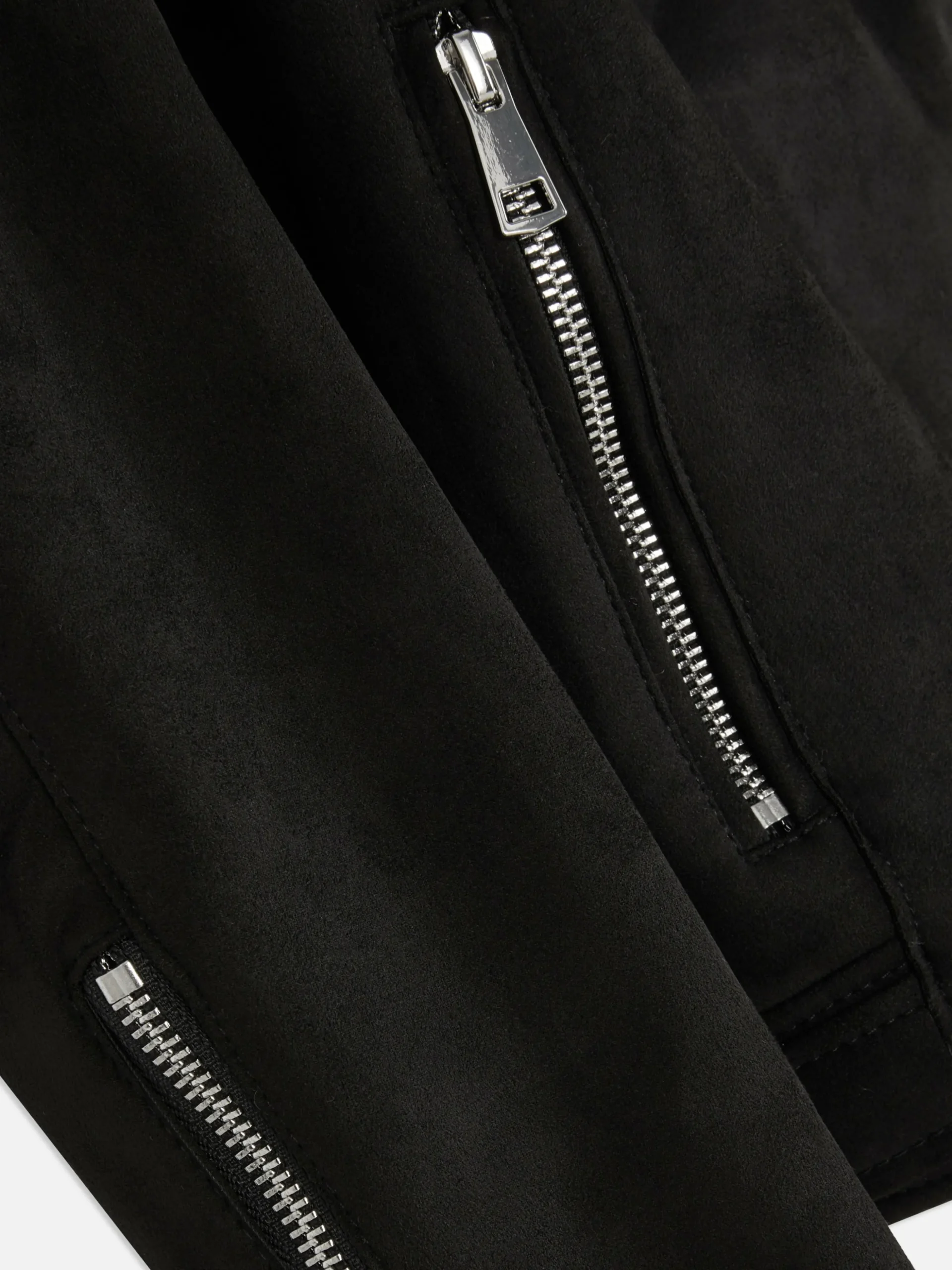 Bikerjacke In Wildleder-Optik