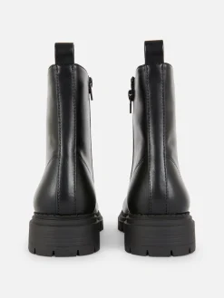 Bikerstiefel Zum Schnüren