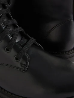 Bikerstiefel Zum Schnüren