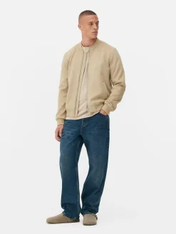 Bomberjacke In Wildleder-Optik