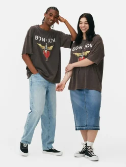 „Bon Jovi“ T-Shirt Im Oversized-Look