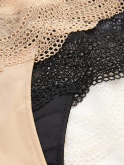 Brazil-Slips Aus Spitze, 3er-Pack