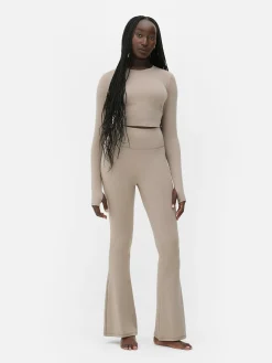 Butterweiche „Rita Ora“ Leggings Mit Ausgestelltem Bein