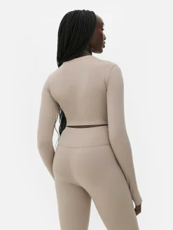 Butterweiches, Langärmeliges „Rita Ora“ Sport-Top