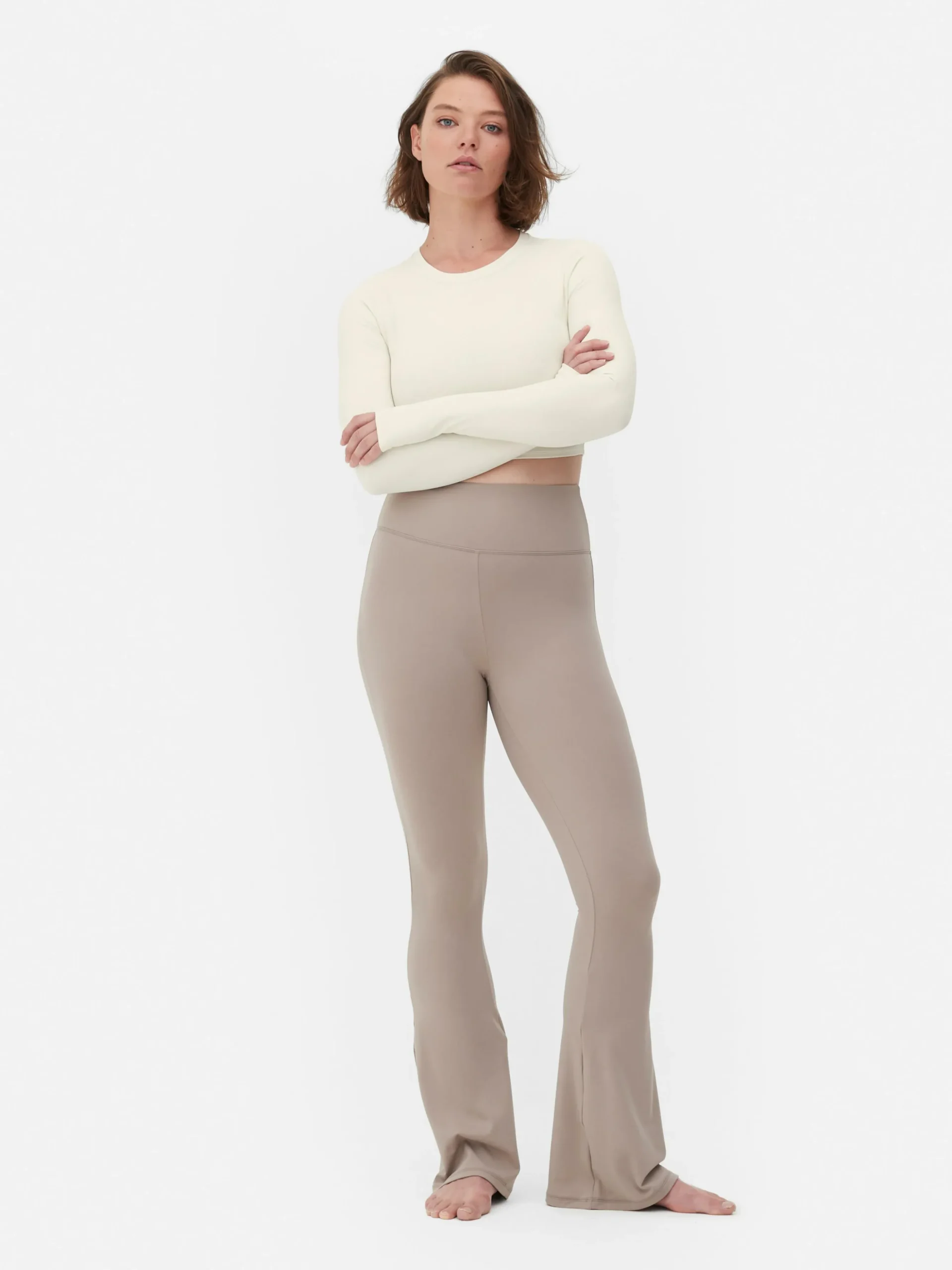 Butterweiches, Langärmeliges „Rita Ora“ Sport-Top