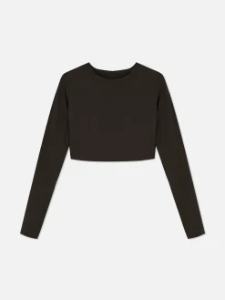 Butterweiches, Langärmeliges „Rita Ora“ Sport-Top