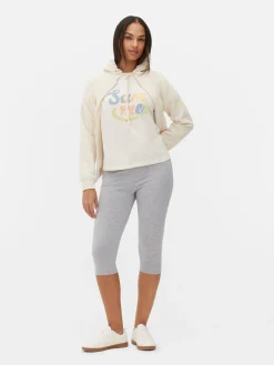 Capri-Kurzleggings Mit Hohem Bund