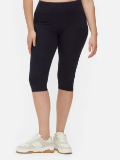 Capri-Kurzleggings Mit Hohem Bund