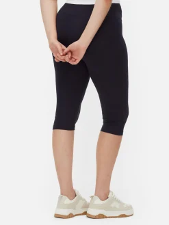 Capri-Kurzleggings Mit Hohem Bund