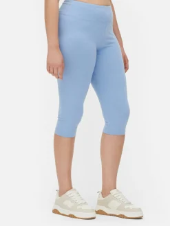 Capri-Kurzleggings Mit Hohem Bund