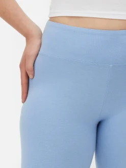 Capri-Kurzleggings Mit Hohem Bund