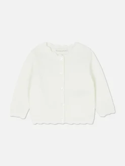 Cardigan Mit Bogenkante