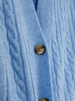 Cardigan Mit Zopfmuster