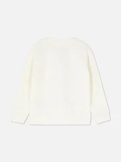 Cardigan Mit Zopfmuster