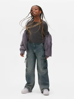 Cargo-Denim-Jeans Im Used-Look