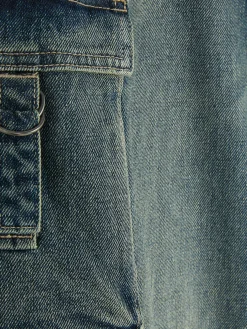Cargo-Denim-Jeans Im Used-Look