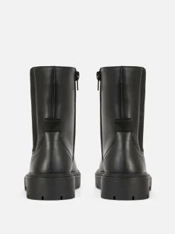 Chelsea Boots Mit Runder Zehenpartie