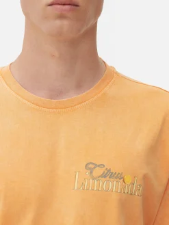 „Citrus Limonada“ T-Shirt In Washed-Optik