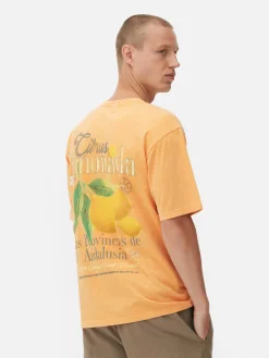 „Citrus Limonada“ T-Shirt In Washed-Optik