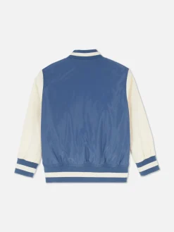 College-Jacke Mit Dinosauriermotiv