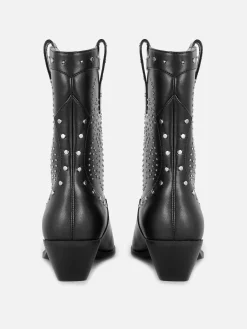 Cowboy-Stiefeletten Mit Nieten