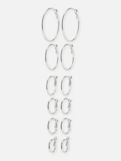 Creolen In Verschiedenen Größen, 6er-Pack